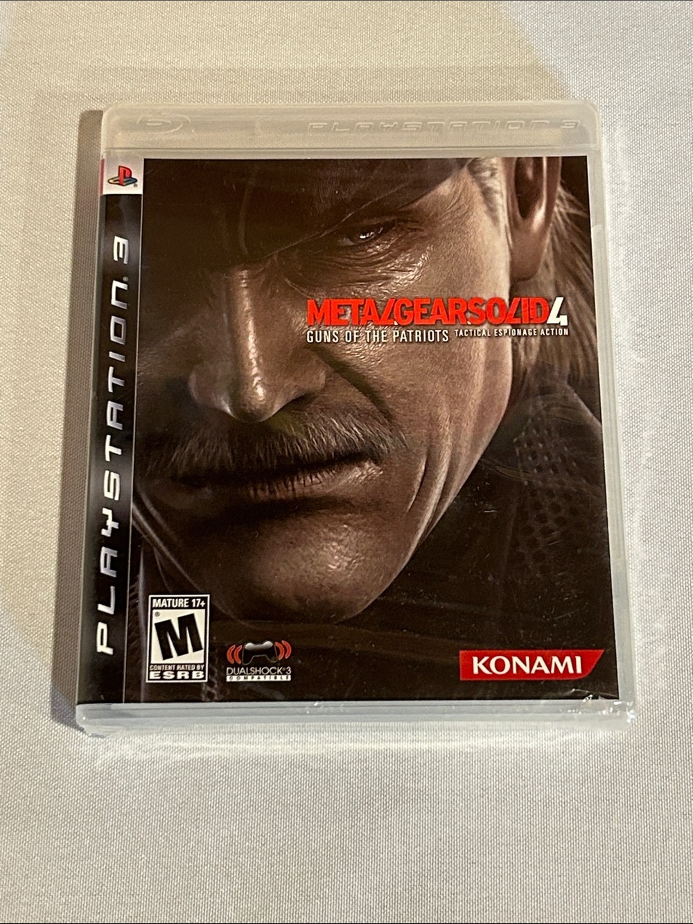 NEW Metal Gear Solid 4: Guns of the Patriots - Black PlayStation 3 Case